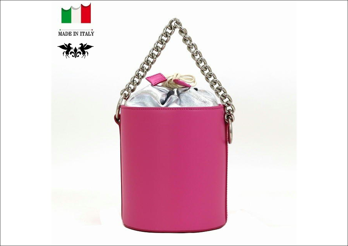 イタリア製 バケツ型 2wayショルダーバッグ